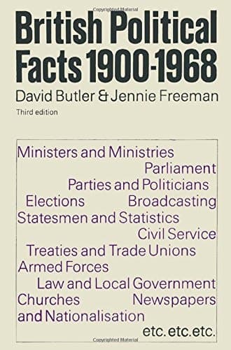 British political facts, 1900-1968,