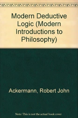 Modern deductive logic;: An introduction to its techniques and significance (Modern introductions to philosophy)