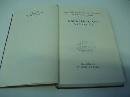 Knowledge and Necessity