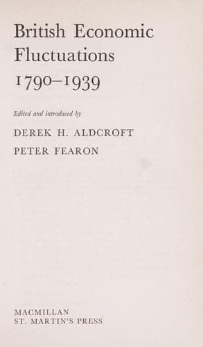 British economic fluctuations, 1790-1939,