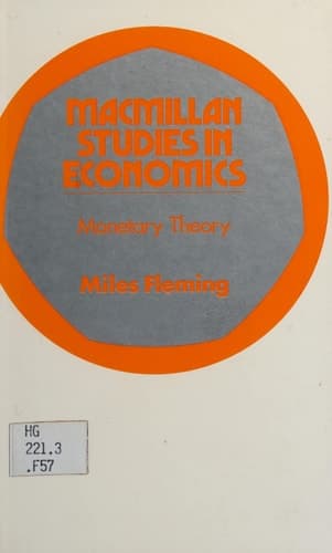 Monetary theory (Macmillan studies in economics)