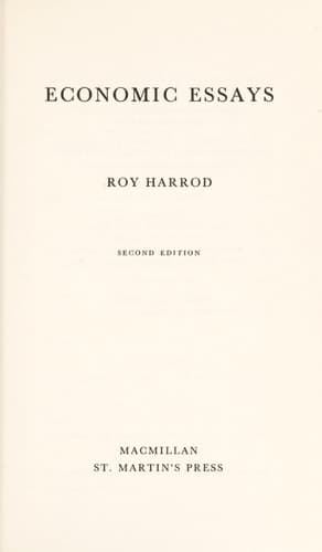 Economic essays