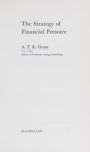 The strategy of financial pressure