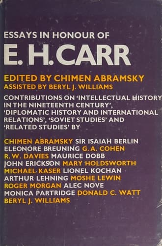 Essays in honour of E. H. Carr