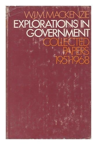 Explorations in Government Collected Papers, 1951-1968
