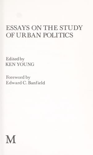 Essays on the study of urban politics