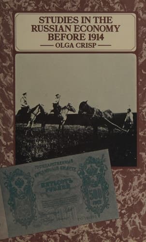 Studies in the Russian Economy before 1914