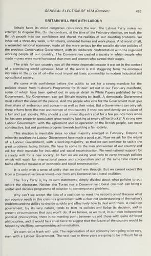 British General Election Manifestos, 1959-1987