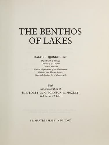 The benthos of lakes