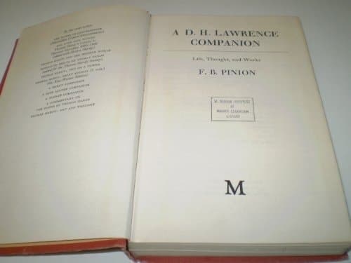 A D. H. Lawrence companion: Life, thought, and works