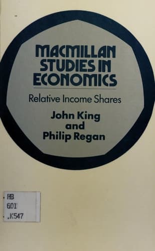 Relative income shares (Macmillan studies in economics)