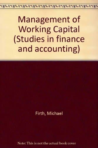 Management of Working Capital