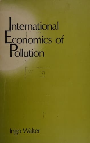 International economics of pollution (Problems of economic integration)