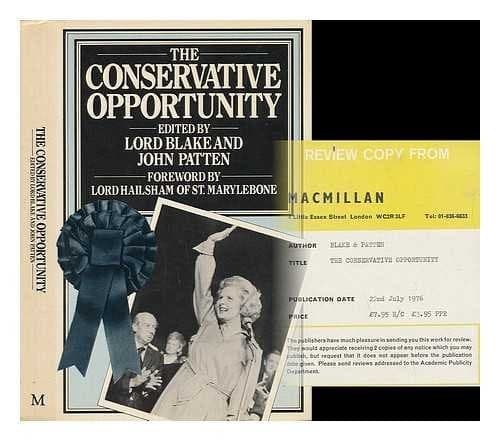 The Conservative Opportunity
