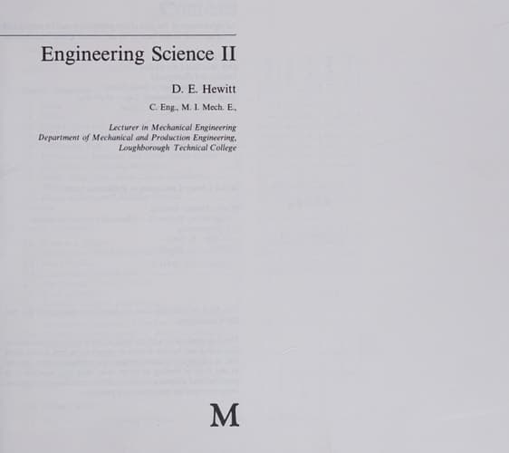 Engineering Science II