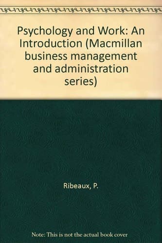 Psychology and Work An Introduction