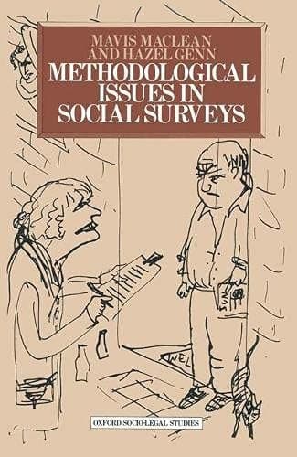 Methodological issues in social surveys (Oxford socio-legal studies)