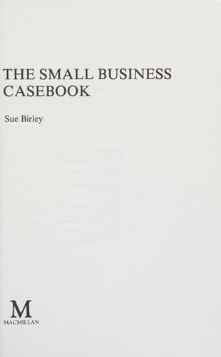 The Small Business Casebook