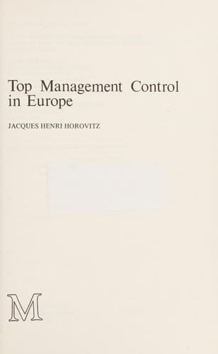 Top Management Control in Europe