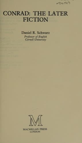 Conrad: The Later Fiction