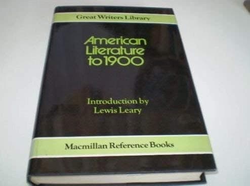 American Literature to 1900 (Great Writers Library)