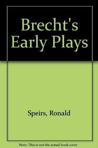 Brecht's Early Plays