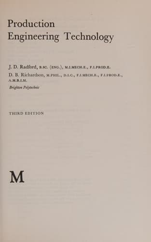 Production Engineering Technology