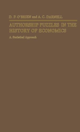 Authorship Puzzles in the History of Economics: A Statistical Approach