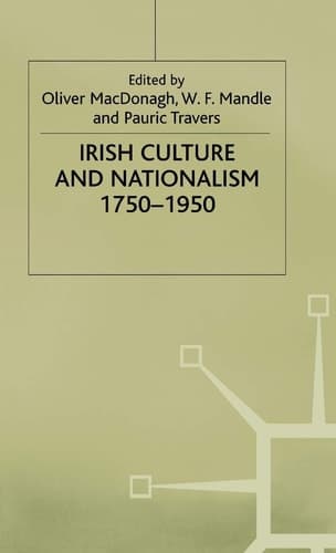 Irish Culture and Nationalism, 1750-1950 (Humanities Research Centre MacMillan Studies)