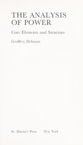 The Analysis of Power: A Realist Approach