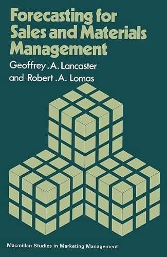 Forecasting for Sales and Materials Management (Studies in Marketing Management)