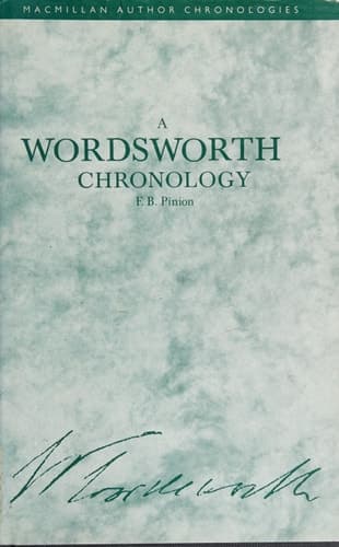 A Wordsworth chronology (Macmillan author chronologies)