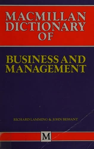 Macmillan Dictionary of Business and Management