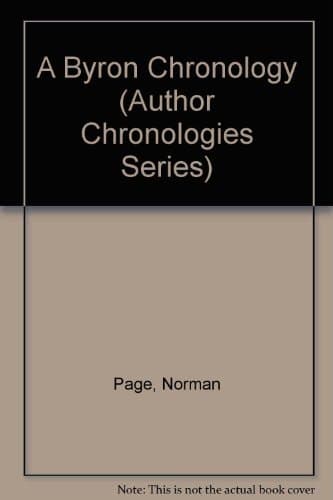 A Byron Chronology
