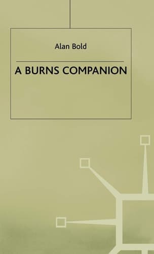 A Burns Companion (Literary Companions)