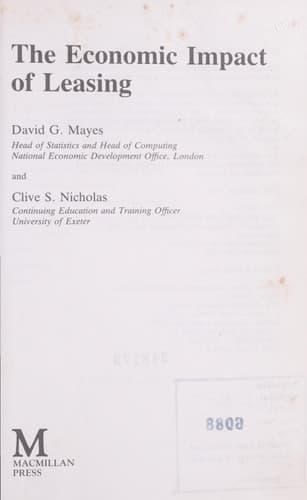 The Economic Impact of Leasing