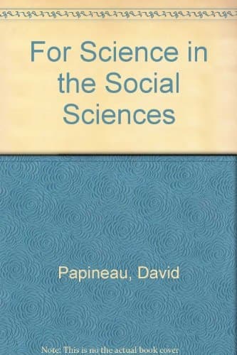 For Science in the Social Sciences