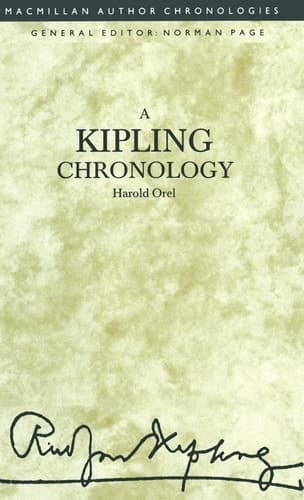 A Kipling Chronology (Author Chronologies)