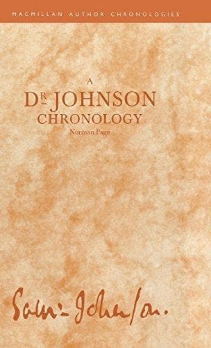 A Dr Johnson Chronology (Author Chronologies Series)