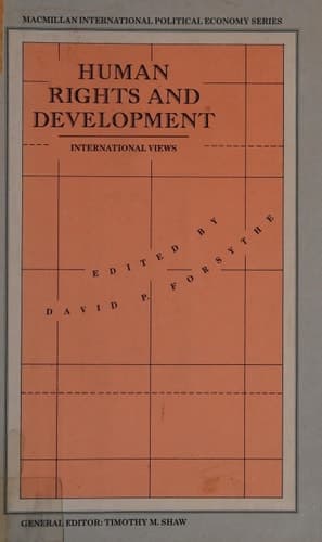 Human Rights and Development (Macmillan International Political Economy)