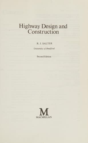 Highway Design and Construction