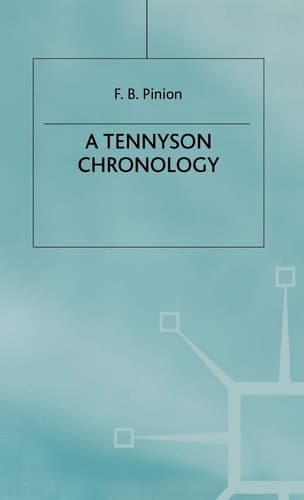 A Tennyson Chronology (Author Chronologies Series)
