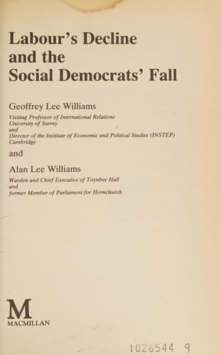 Labour's Decline and the Social Democrats' Fall