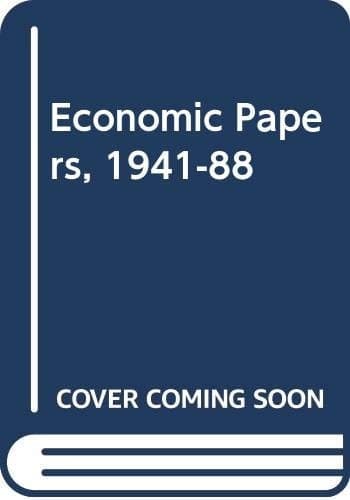 Economic papers, 1941-88