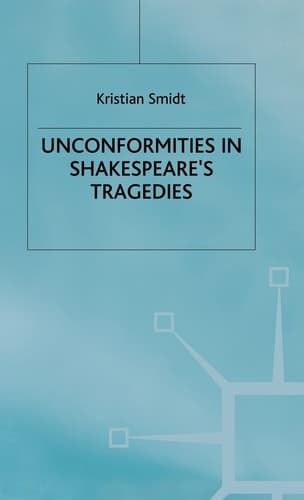Unconformities in Shakespeare’s Tragedies