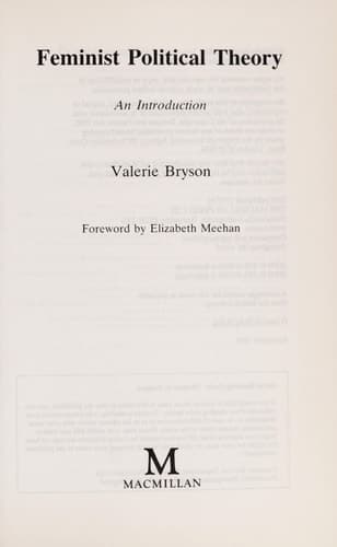 Feminist Political Theory (Women in Society)