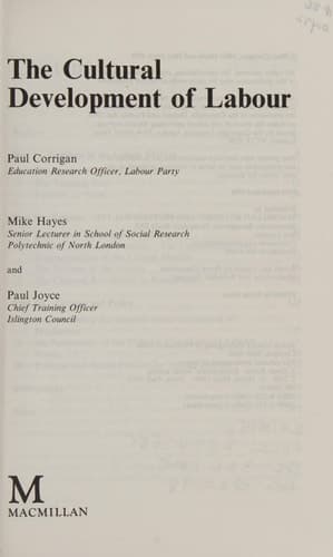 The Cultural Development of Labour