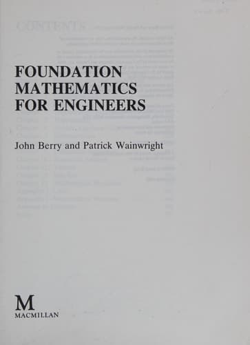 Foundation Mathematics for Engineers