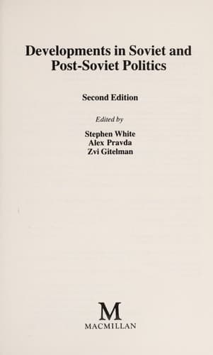 Developments in Soviet politics