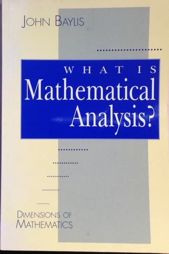 What is Mathematical Analysis?